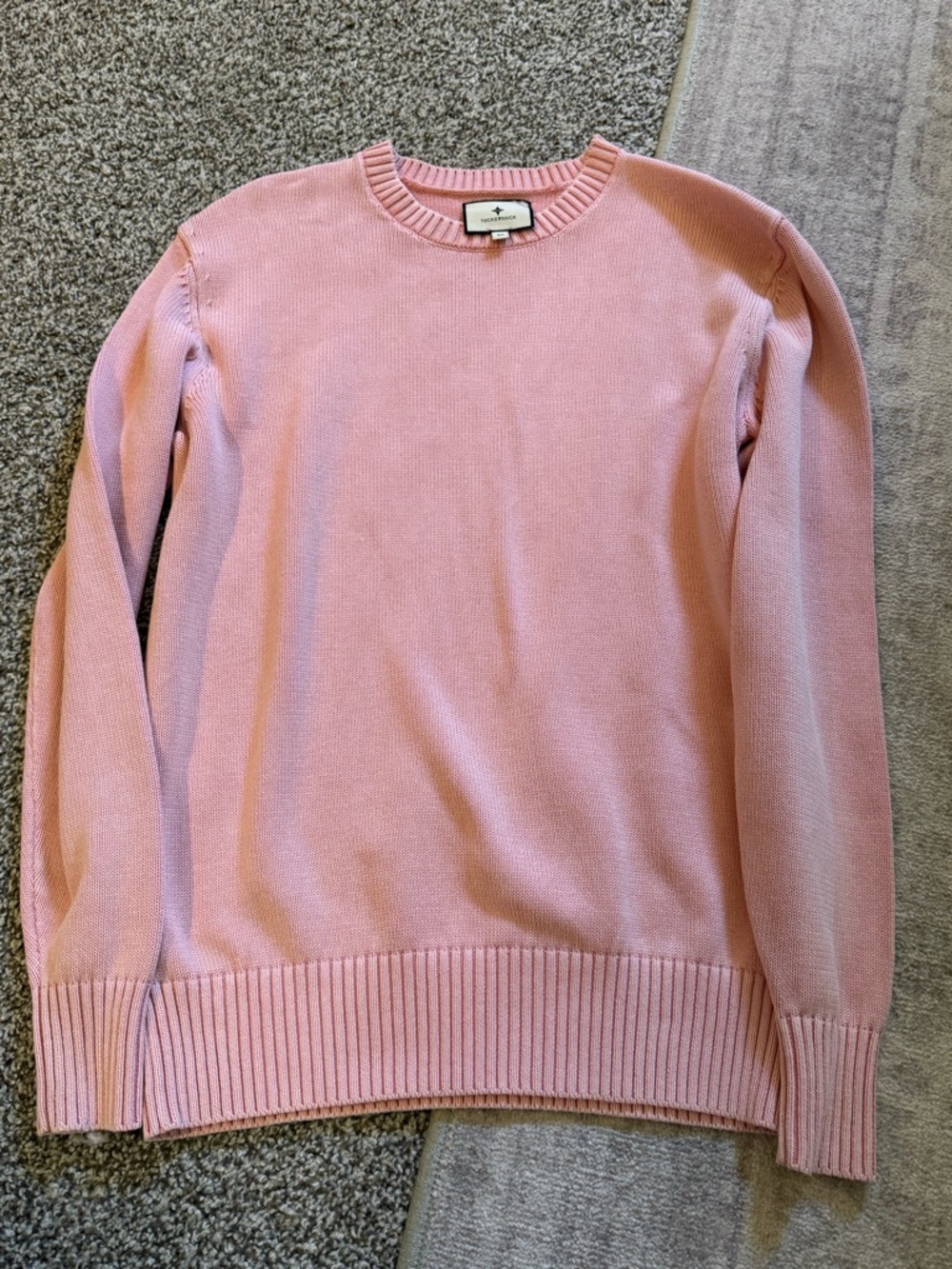 Tuckernuck Crewneck Sweater in Light Pink